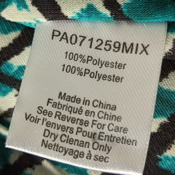 Parker Geometric Emboidered Pleated Skirt - Green Black and White - Picture 8 of 9